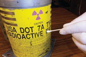 radioactive leak test